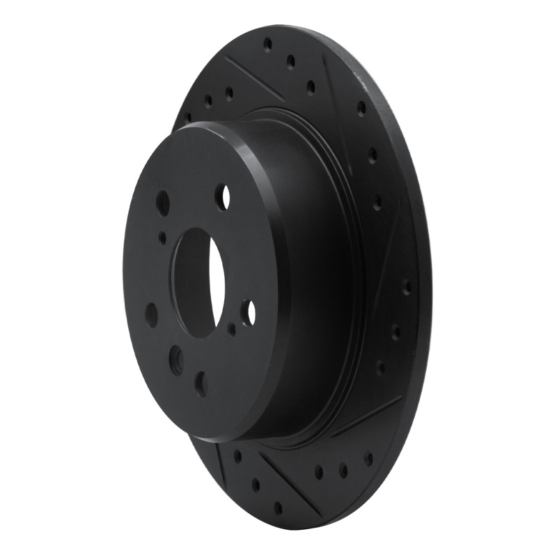 Lexus RX300 Brake Rotor (1) - Rear Right - R1 Concepts - Drilled & Slotted - Black - `99-`03